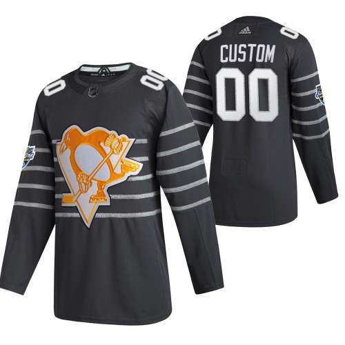 Pittsburgh Penguins Trikot Benutzerdefinierte Grau NHL All Star